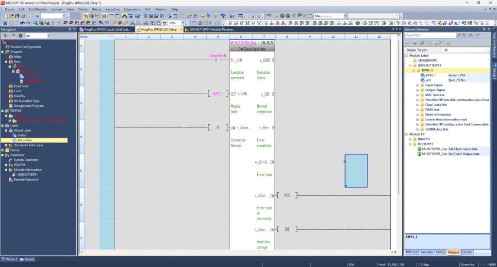 RJ71EIP91 Input